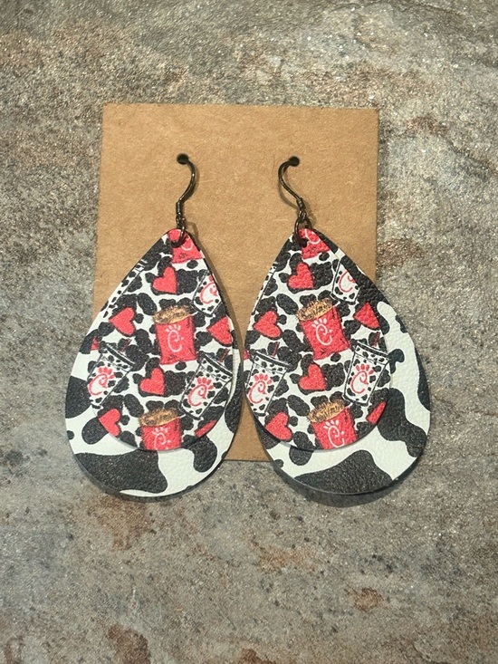 Jewelry - Chick-fil-A Inspired  Earrings